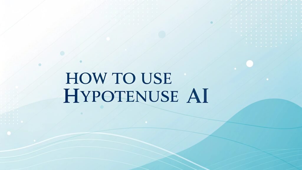 How to Use Hypotenuse AI to Create Amazing Content 2 How to Use Hypotenuse AI to Create Amazing Content Hypotenuse AI