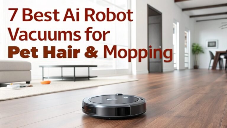 7 Best AI Robot Vacuums for Pet Hair & Mopping